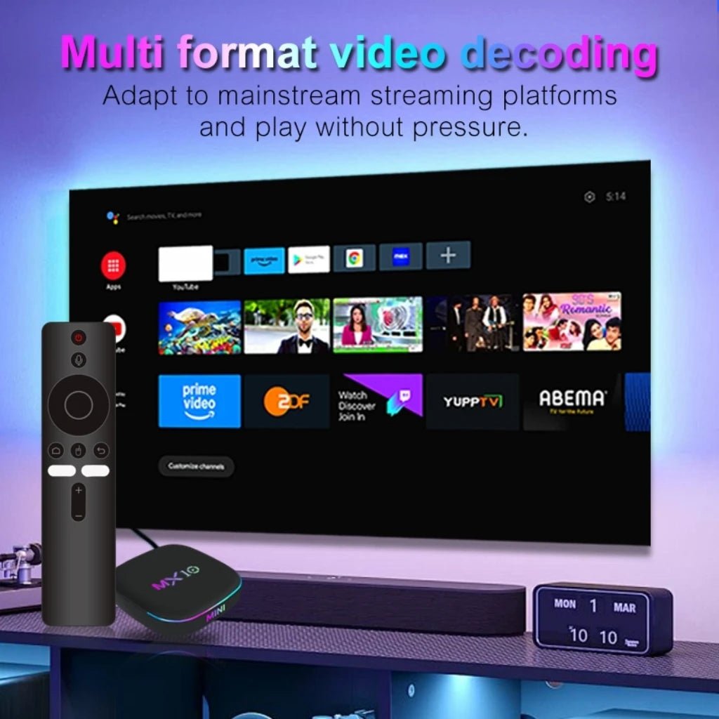 Android16 Smart Home Theater TV Box AllwinnerH313 Google Assistant Netflix Streaming BluetoothMedia Player 8G128G 2.4G5G Wifi Z4 - SmartBox Pro