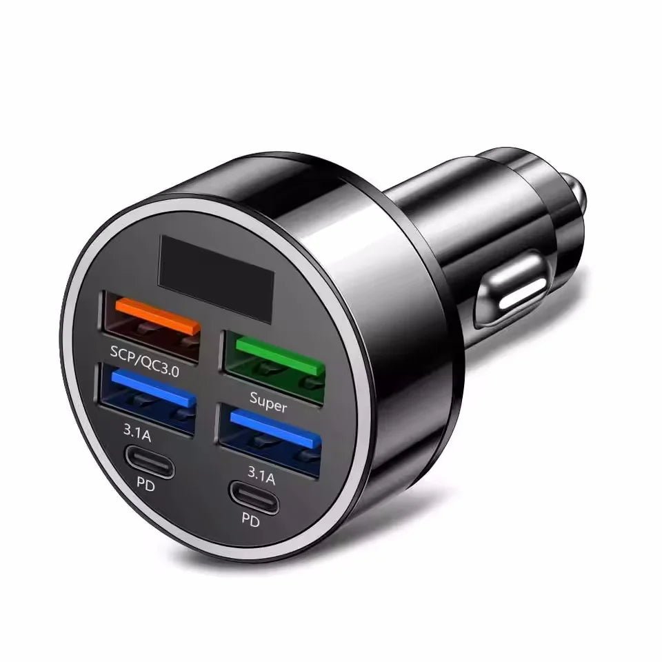 350W Car Charger USB PD QC3.0 USB C Car Phone Charger Type C Adapter for iPhone Samsung Huawei Xiaomi Quick Charge ﻿ - SmartBox Pro