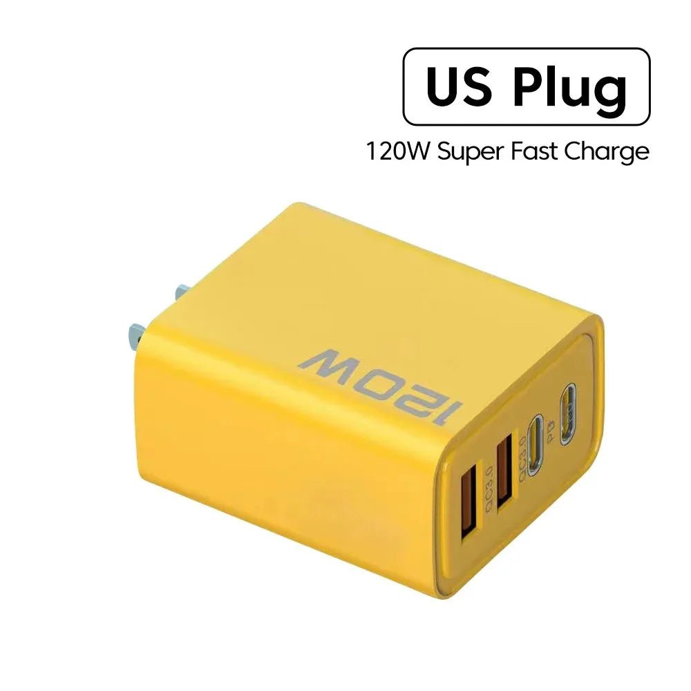 4 Ports USB C PD Charger Quick Charge 3.0 Type C USB Phone Chargers Fast Charging Adapter For iPhone 16 15 Samsung Xiaomi Huawei - SmartBox Pro